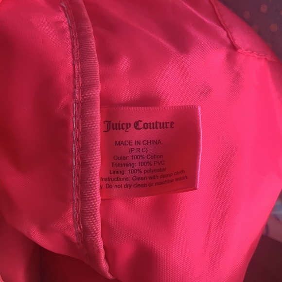 JUICY COUTURE CANVAS VIVA LA JUICY BEACH BAG NEW NO TAGS - Picture 8 of 15